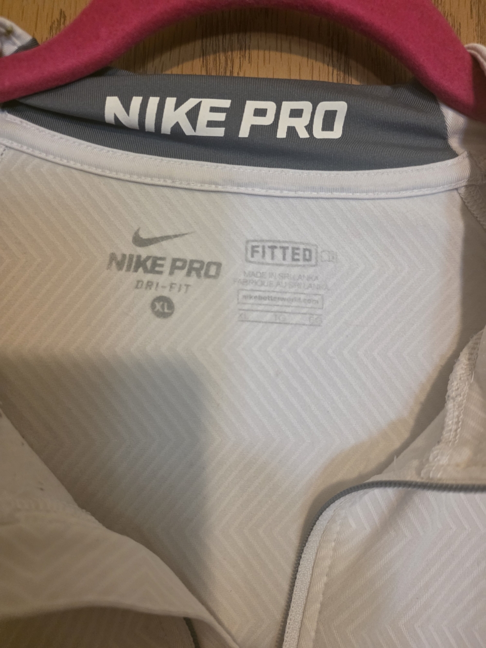 Nike White Pro Dri-FIT Training Top